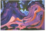 Ernst Ludwig Kirchner The Amselfluh oil on canvas